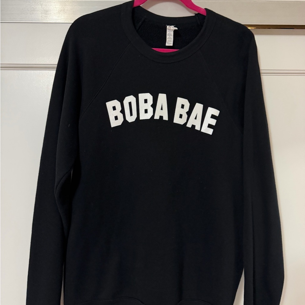 Bella Canvas Black Sweatshirt from Boba Guys